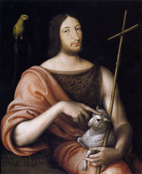 Jean Clouet Portrait of Francois I as St John the Baptist